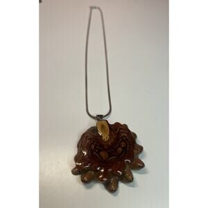 Third Eye Pinecone Pendant With Stainless Necklace